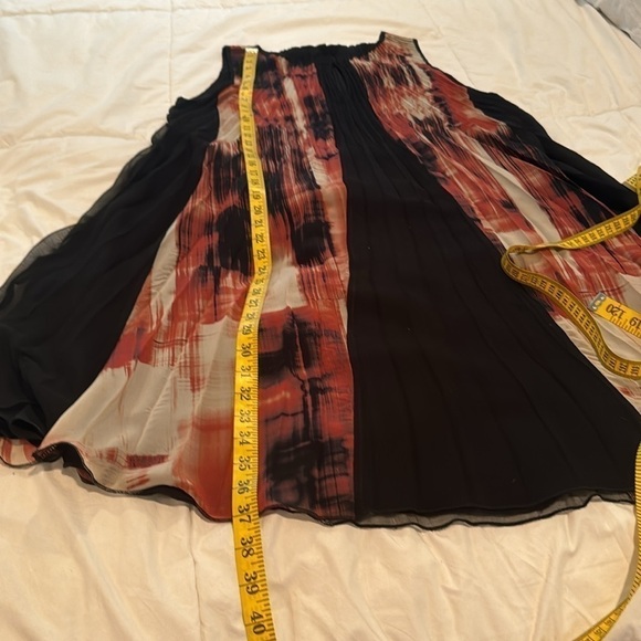 Komarov beautiful black rusty and cream colored dress - Picture 8 of 10